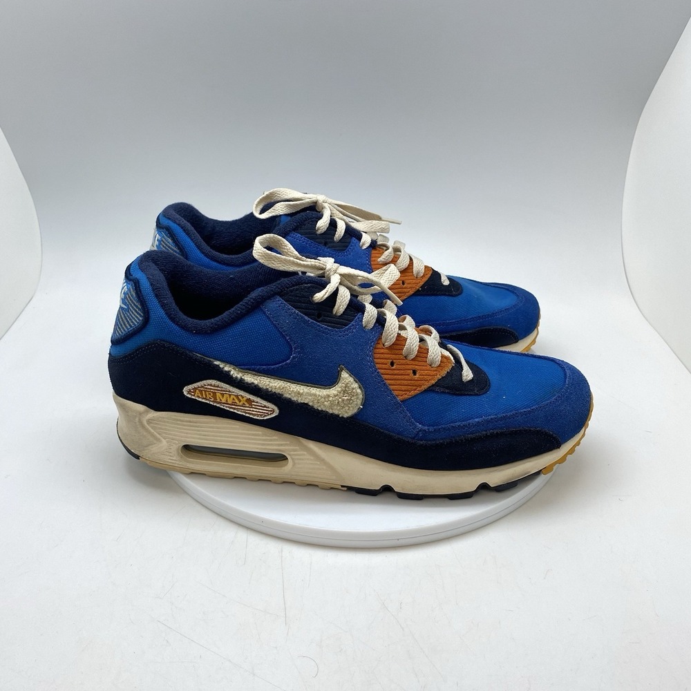 Nike Sneakers Mens 10.5 Air Max 90 Premium SE 858954-400 Game Royal Shoes